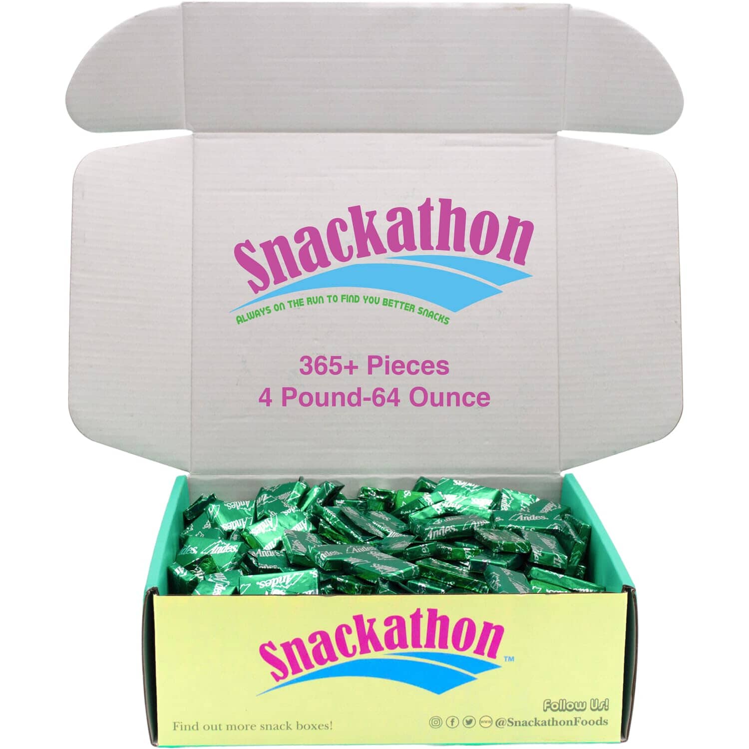 Thin Mint, 64 Ounce-4 Pound, Approximately 365 Pieces Snackathon 