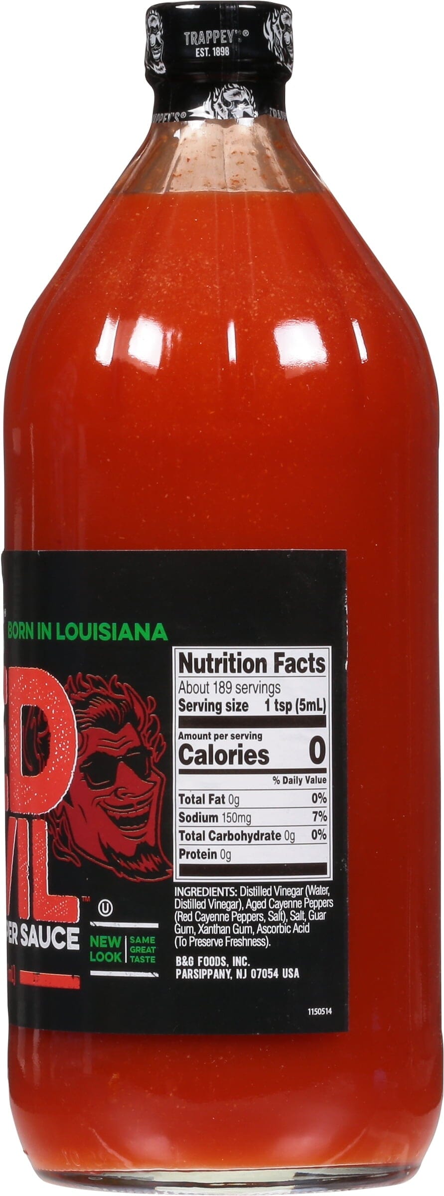 Trappey's Red Devil Cayenne Pepper Hot Sauce, 32 fl oz Glass Bottle Trappey's 