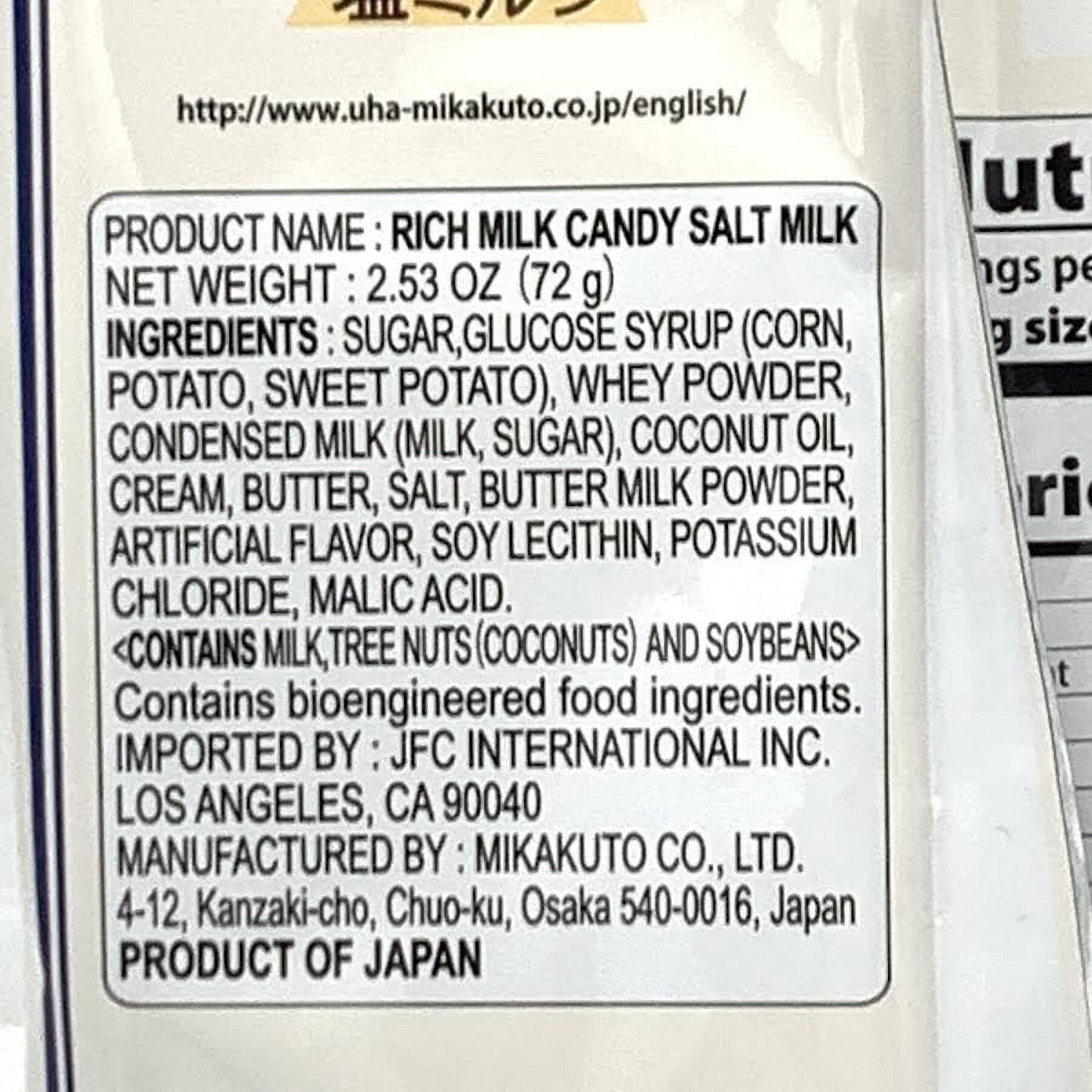 UHA Mikakuto Tokuno Rich Milk Candy – Smooth & Creamy Japanese Candy (Limited Stock, 4 Flavors) UHA 