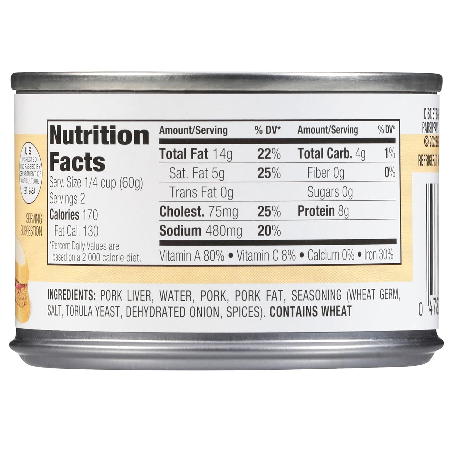 Underwood Liverwurst Spread, 4.25 Ounce, Case of 24 Underwood 