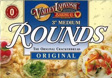 Valley Lahvosh Original Crackerbread Rounds, 4.5 oz (Pack of 6) Valley Lahvosh 