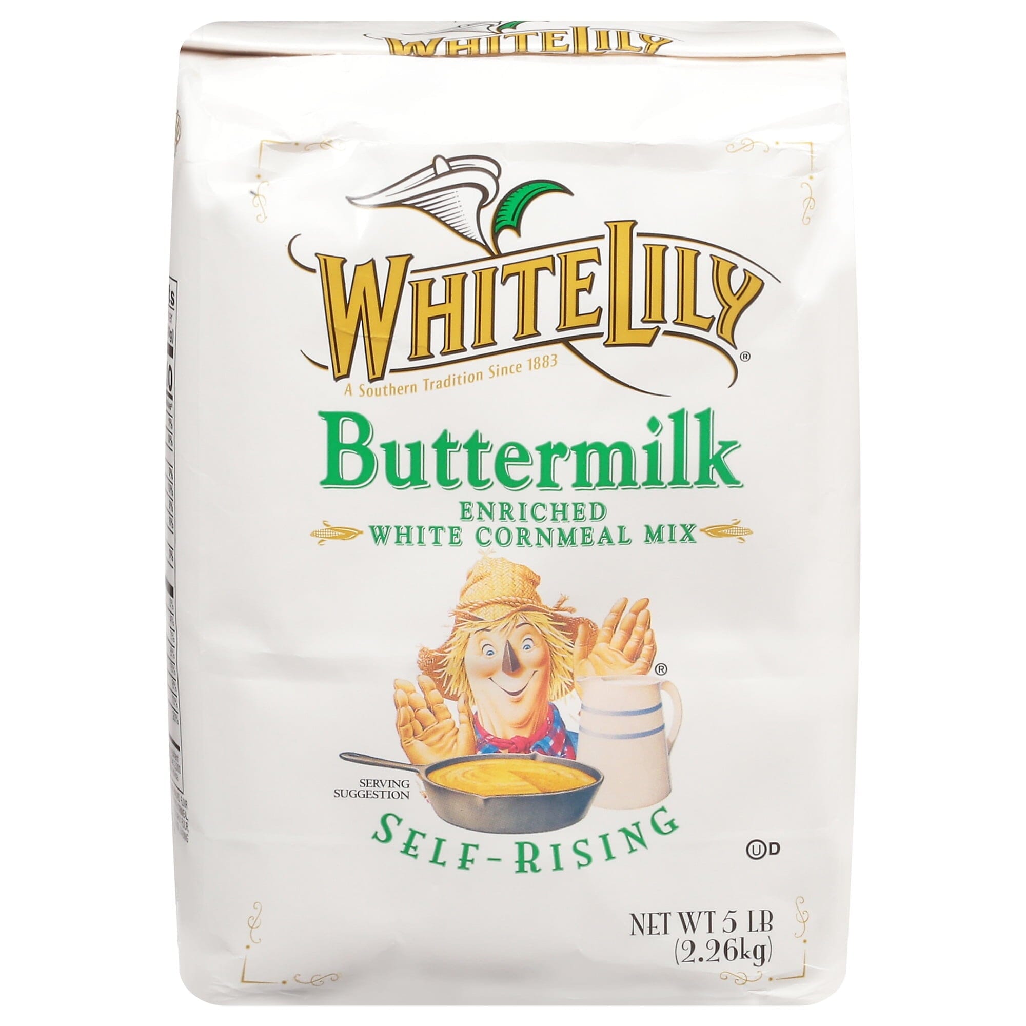 White Lily Self-Rising Buttermilk White Cornmeal Mix, 5 lb Bag White Lily 