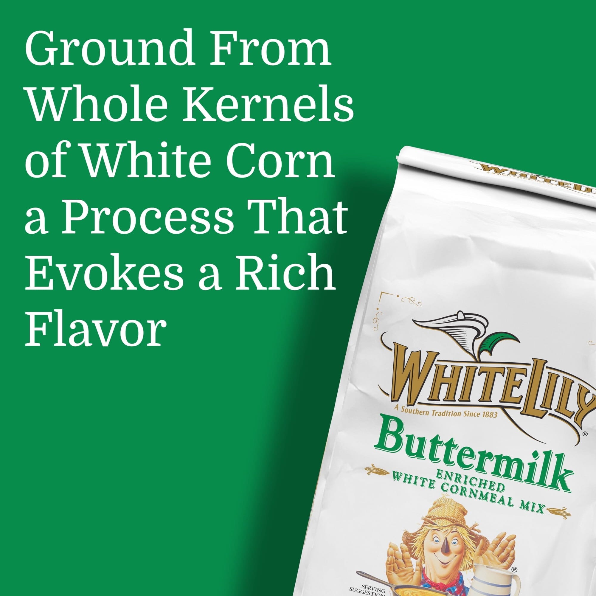 White Lily Self-Rising Buttermilk White Cornmeal Mix, 5 lb Bag White Lily 