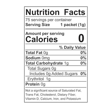 Wholesome Sweeteners Organic Stevia, 75 Count of 1g Packets Wholesome 
