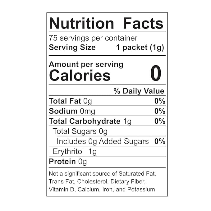 Wholesome Sweeteners Organic Stevia, 75 Count of 1g Packets Wholesome 