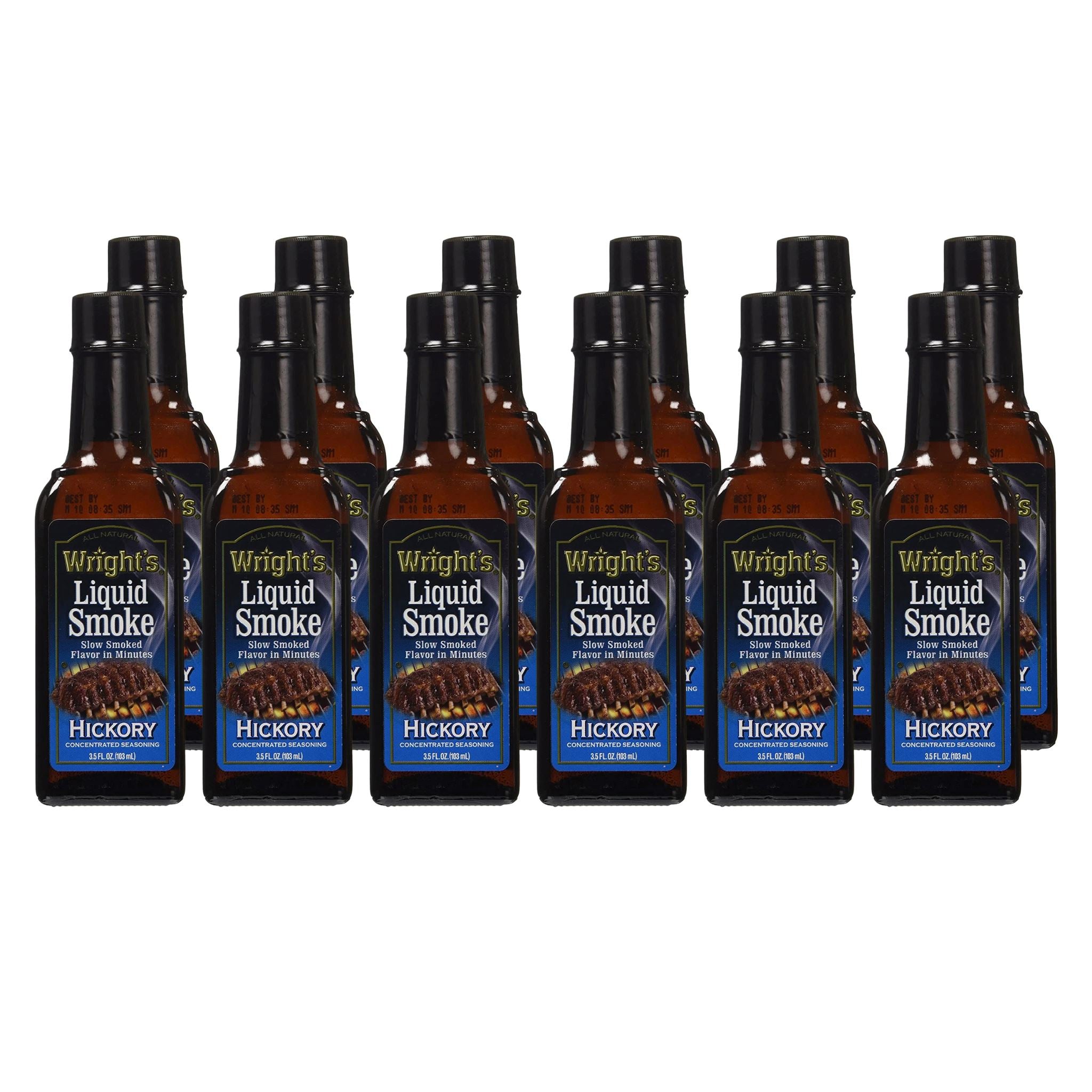 Wrights Liquid Smoke, Hickory, 3.5 Ounce Wright's Hickory 3.5 oz-12 count 