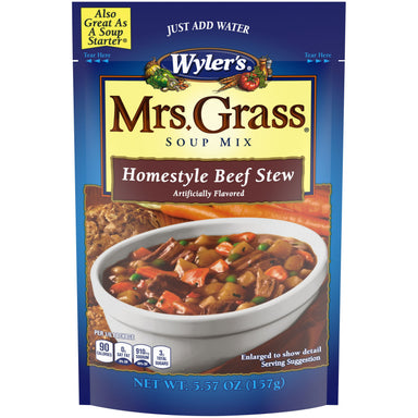 Wyler's Mrs. Grass Hearty Soup Mix, Homestyle Beef Stew, 5.57 Ounce Wyler's 5.57 Ounce 