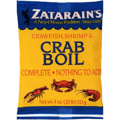 Zatarain's Crab Boil Seasoning Zatarain's Orignal 4 Ounce 