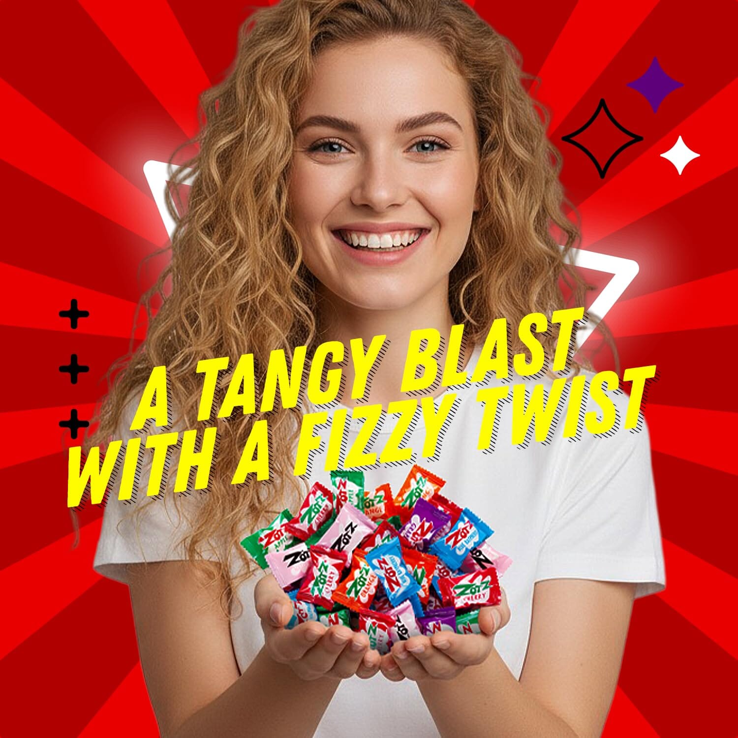 Zots Fizz Power Candy Assorted, 425 Count, 5 lb ZOTZ 