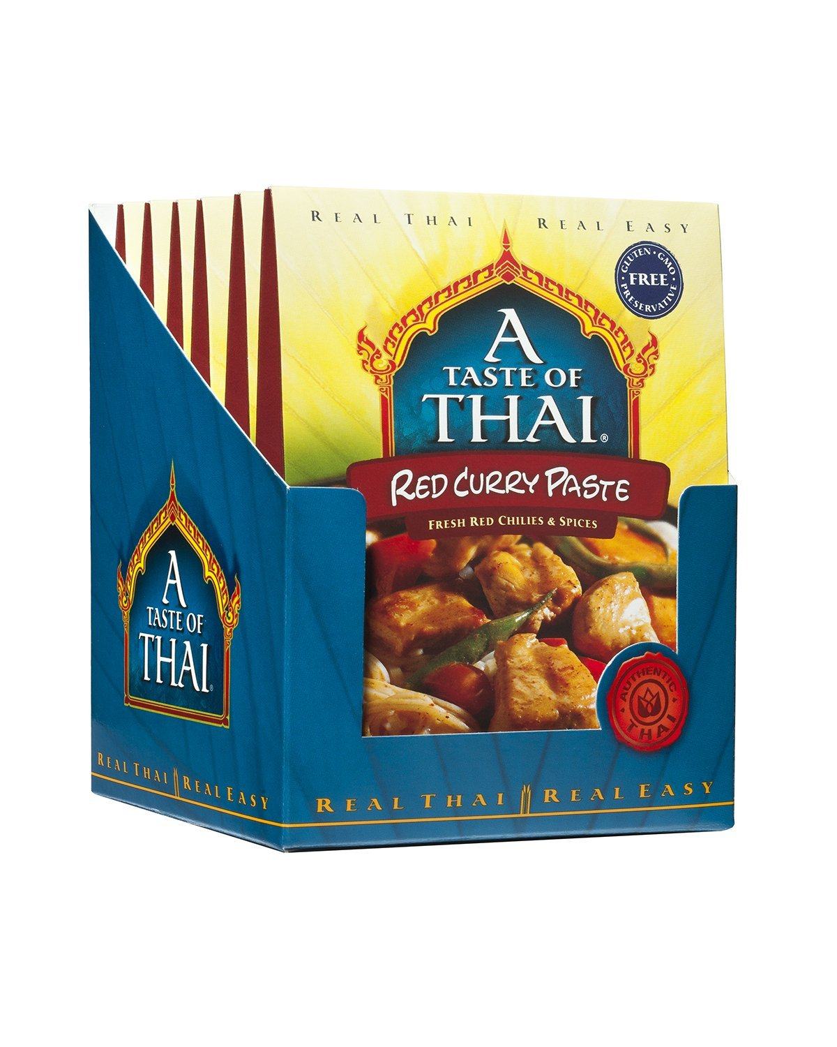 A Taste of Thai Curry Pastes A Taste of Thai Red 1.75 Oz-6 Count 