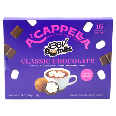 Acappella Bev Bombs Meltable Acappella Classic Chocolate 20.31 Ounce 