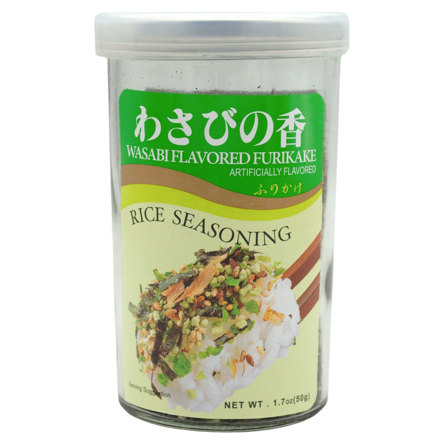 Ajishima Rice Seasoning, Furikake Ajishima Foods Wasabi 1.7 Ounce 