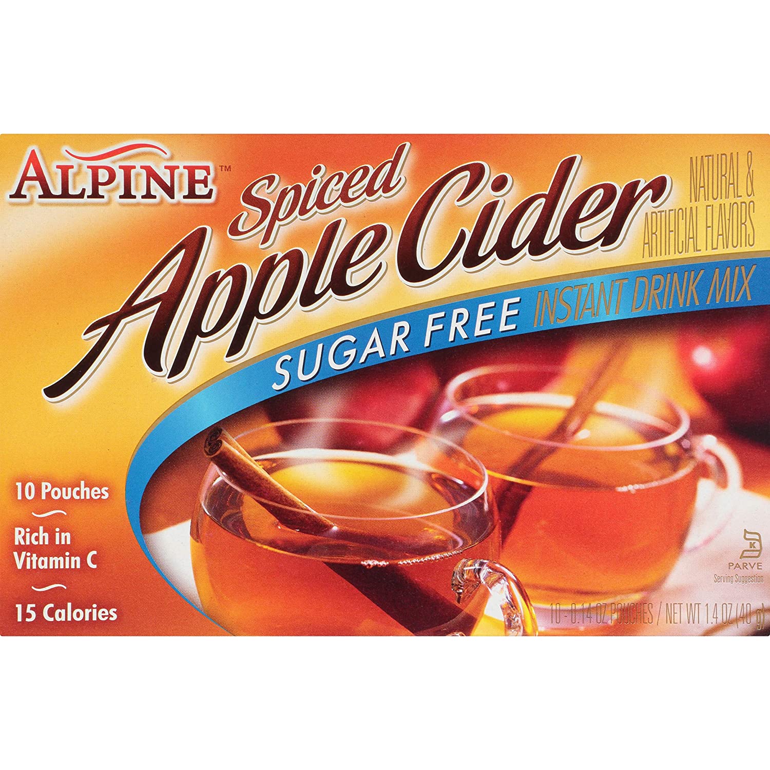 Alpine Spiced Apple Cider Alpine Sugar Free 0.14 Oz-10 Count 