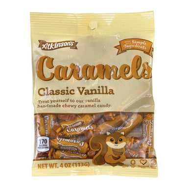 Atkinson's Caramels Candy Atkinson Candy Classic Vanilla 4 Ounce 