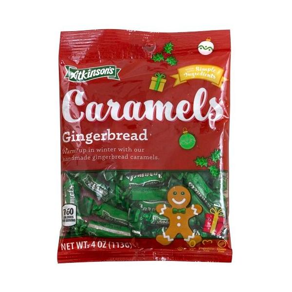 Atkinson's Caramels Candy Atkinson Candy Gingerbread 4 Ounce 