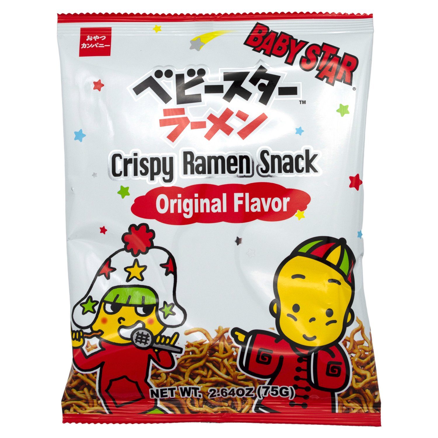 Baby Star Crispy Ramen Snacks Baby Star Original Flavor 2.64 Ounce 