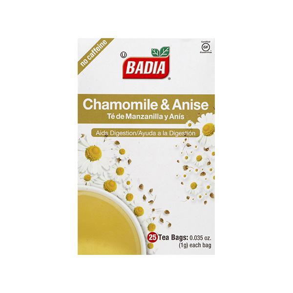 Badia Tea Bags Badia Chamomile & Anise 25 Count Box 
