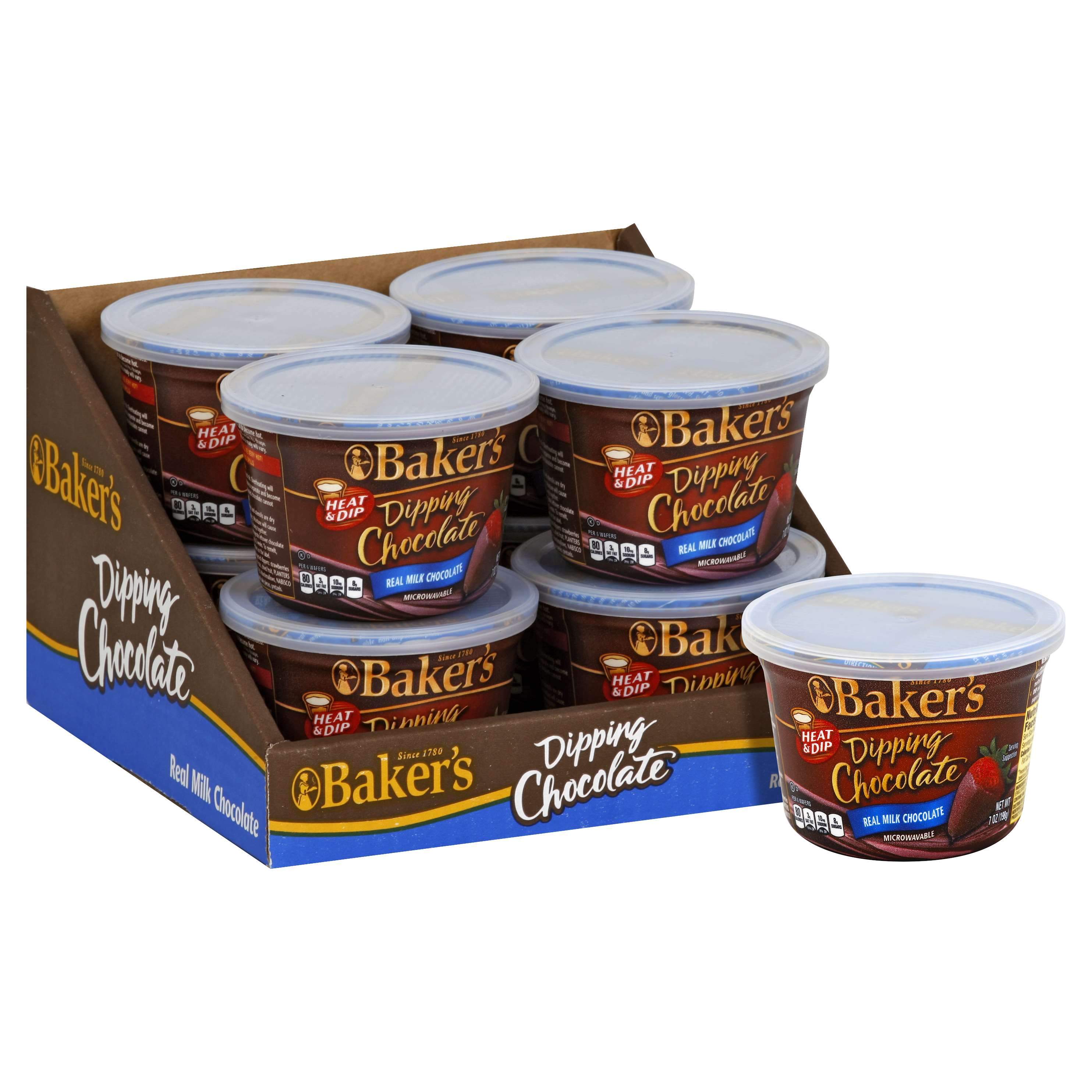 Baker's Chocolate Meltable Baker's Dipping Chocolate 7 Oz-8 Count 