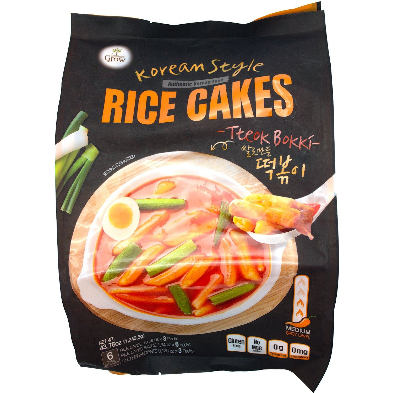 Balance Grow Authentic Korean Style Rice Cakes (Tteok Bokki) Balance Grow 43.76 Ounce 