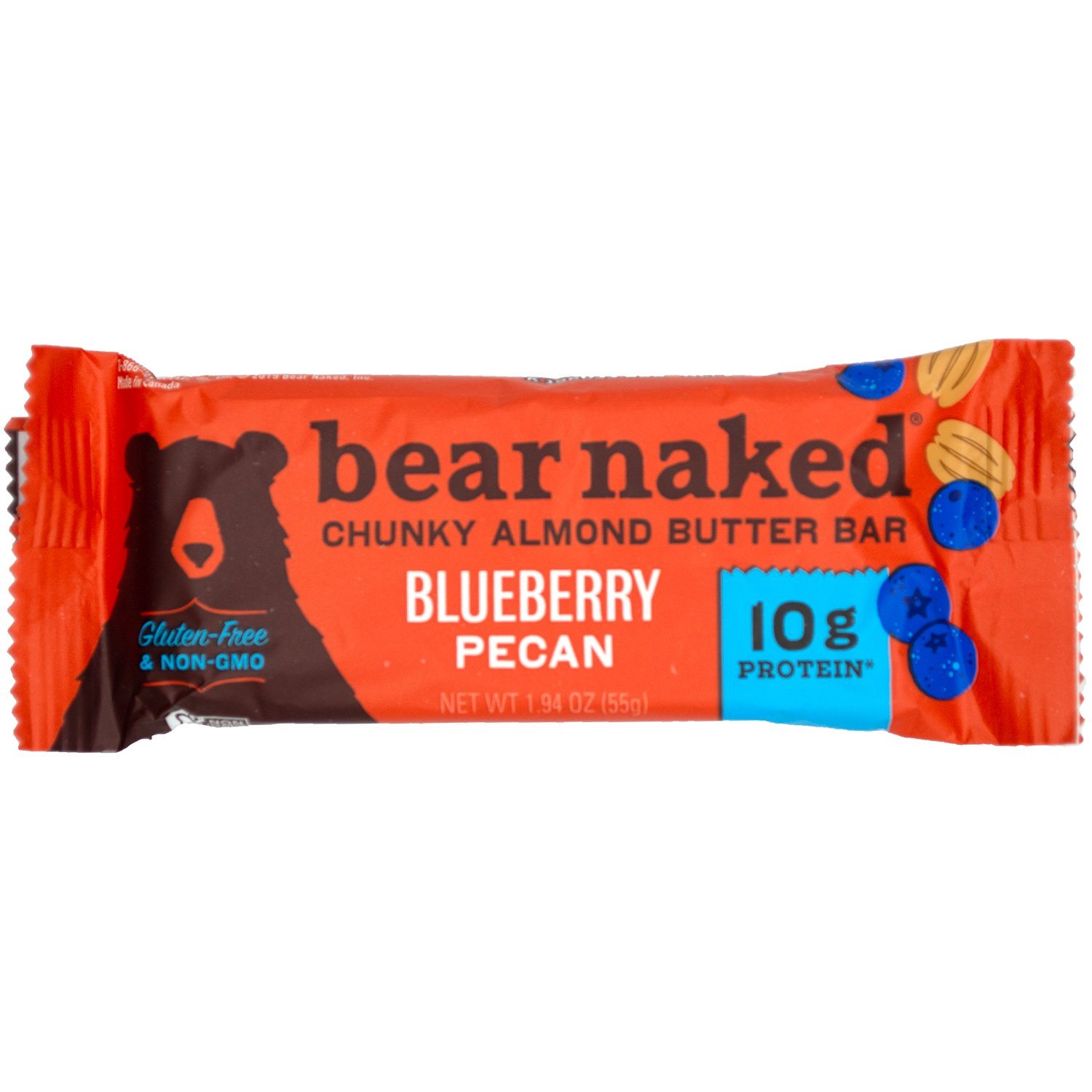 Bear Naked Almond Butter Bars Bear Naked Blueberry Pecan 1.94 Ounce 