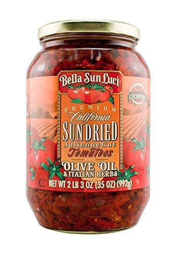 Bella Sun Luci Sun Dried Tomatoes in Olive Oil Bella Sun Luci Julienne Cut with Olive Oil & Italian Herbs 35 Ounce 
