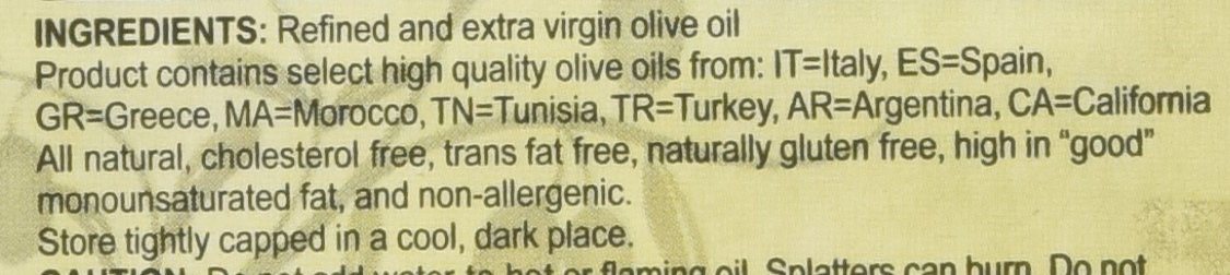 Bel'olio Extra Light Olive Oil, 2 Liter (67.6 Fluid Ounce) Bel'olio 