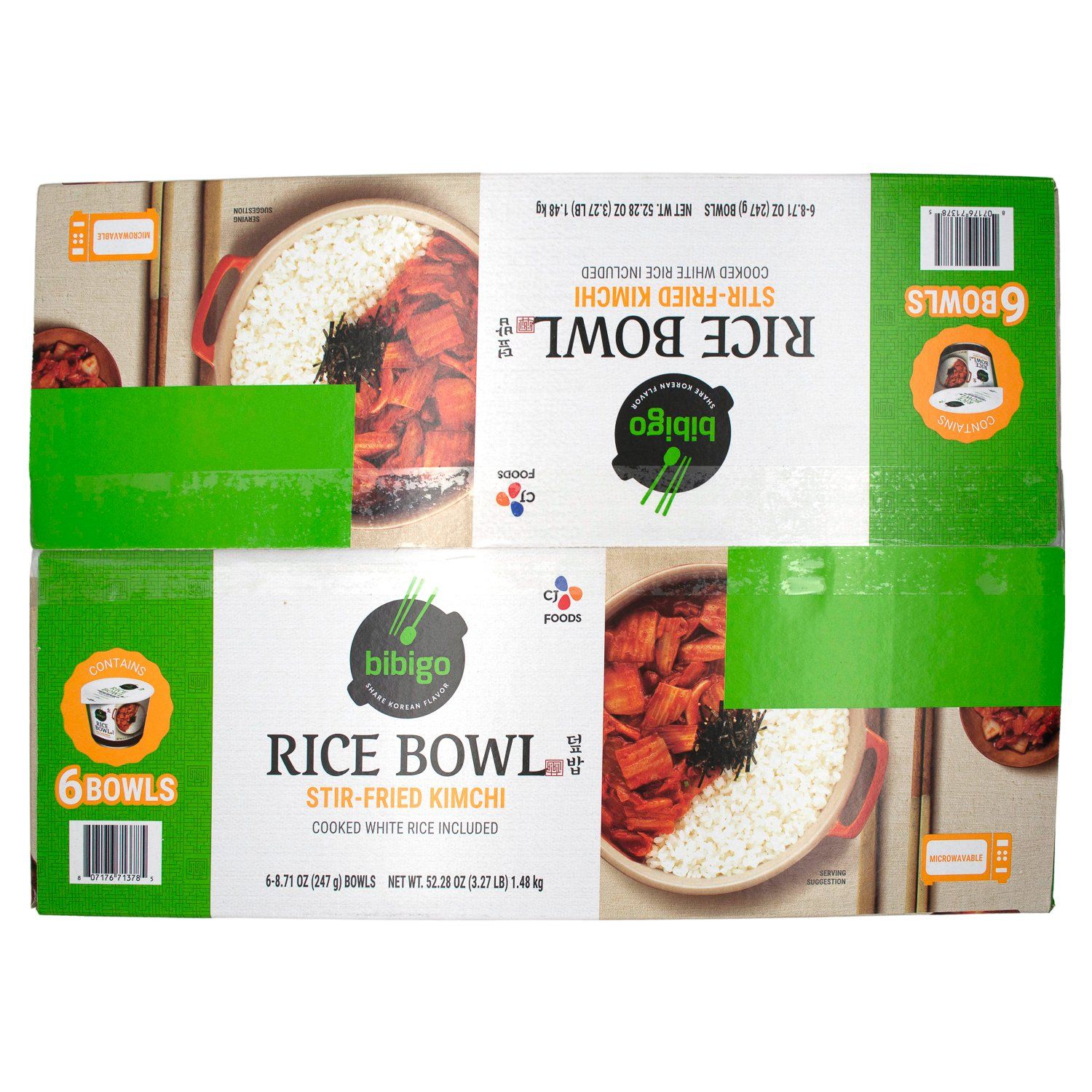 Bibigo Rice Bowl Bibigo Stir-Fried Kimchi 8.71 Oz-6 Count 