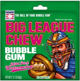 Big League Chew Bubble Gum Big League Chew Watermelon 2.12 Ounce 
