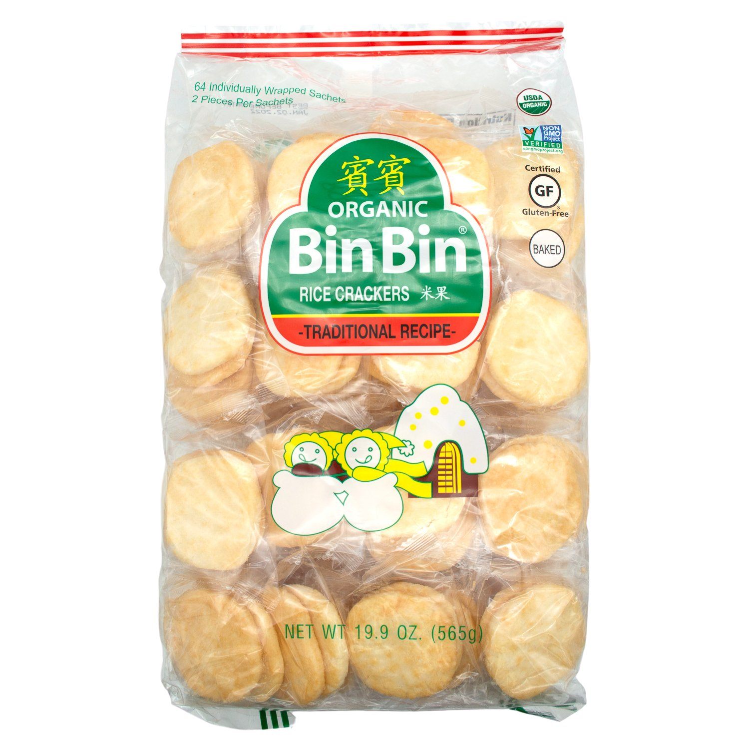 Bin Bin Rice Crackers Bin Bin Organic Original 19.9 Ounce 