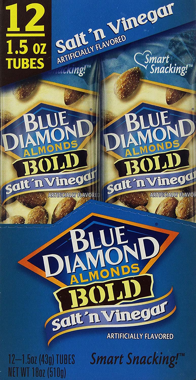 Blue Diamond Almonds Blue Diamond Almonds Salt & Vinegar 1.5 Oz-12 Count 