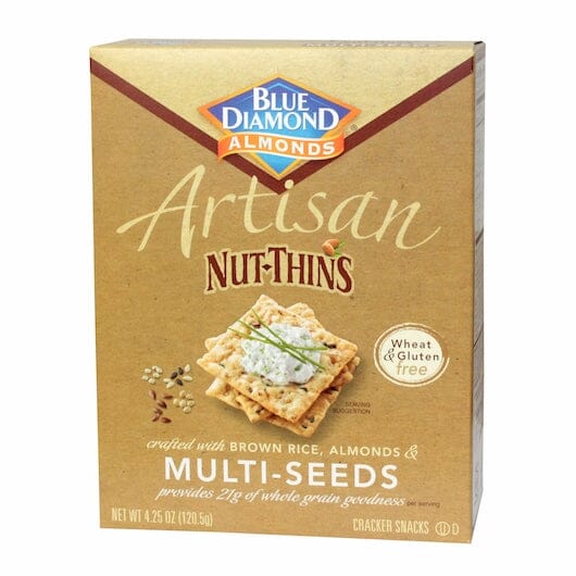 Blue Diamond Nut Thins, Date Mar-May 2023 Blue Diamond Multi-Seeds 4.25 Ounce 