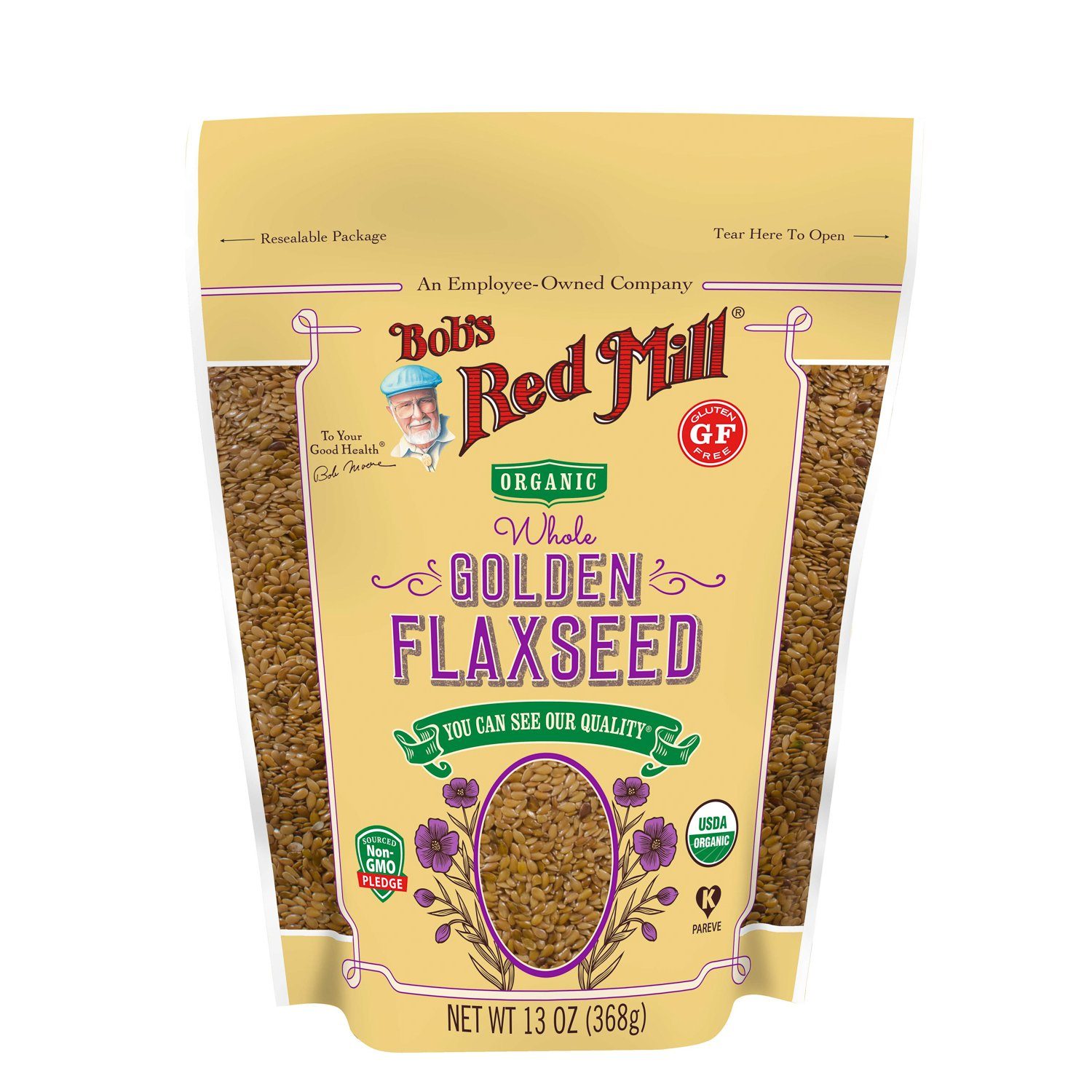 Bob's Red Mill Flaxseed Bob's Red Mill Organic Golden 13 Ounce 