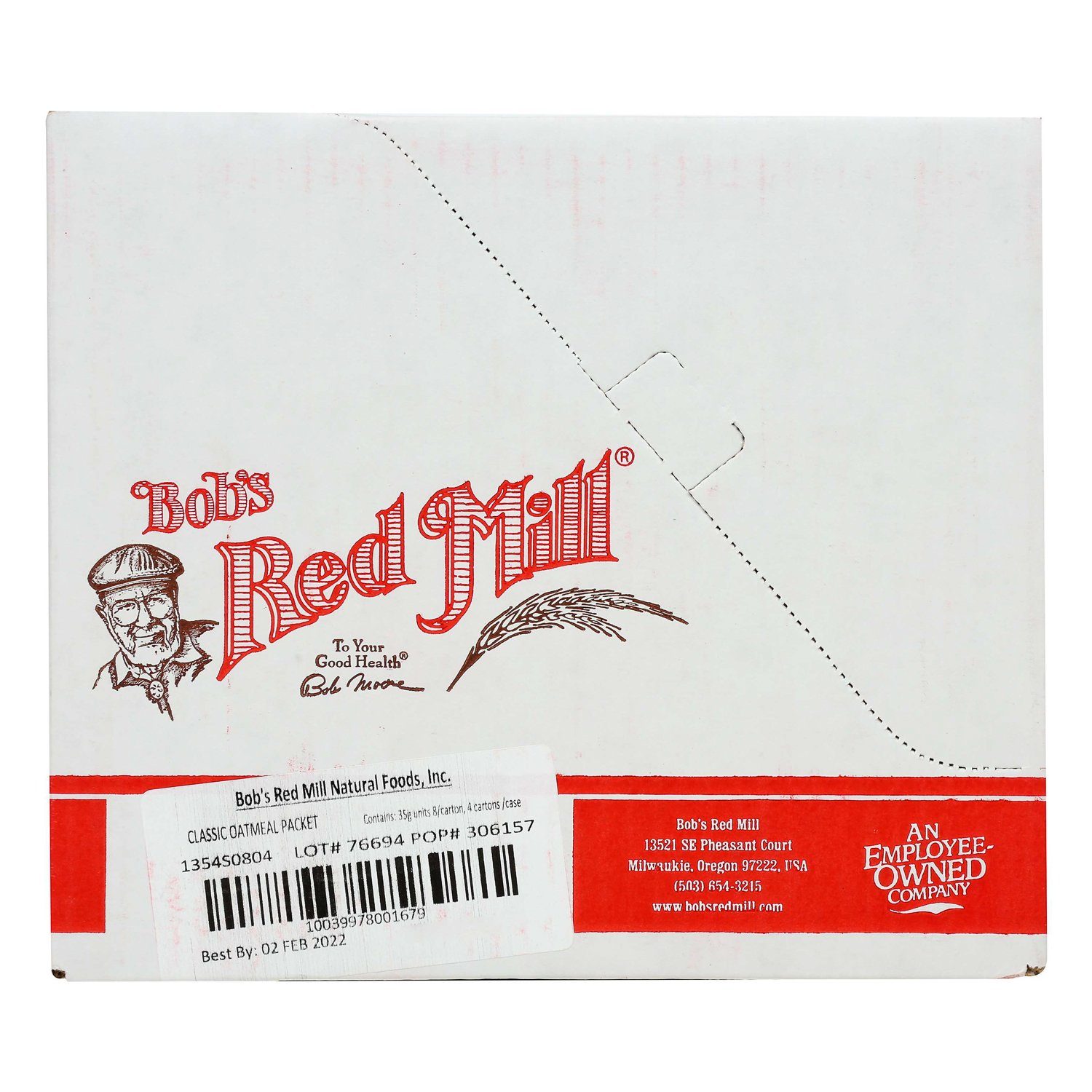 Bob's Red Mill Instant Oatmeal Packets Bob's Red Mill Classic 9.88 Oz-4 Count 
