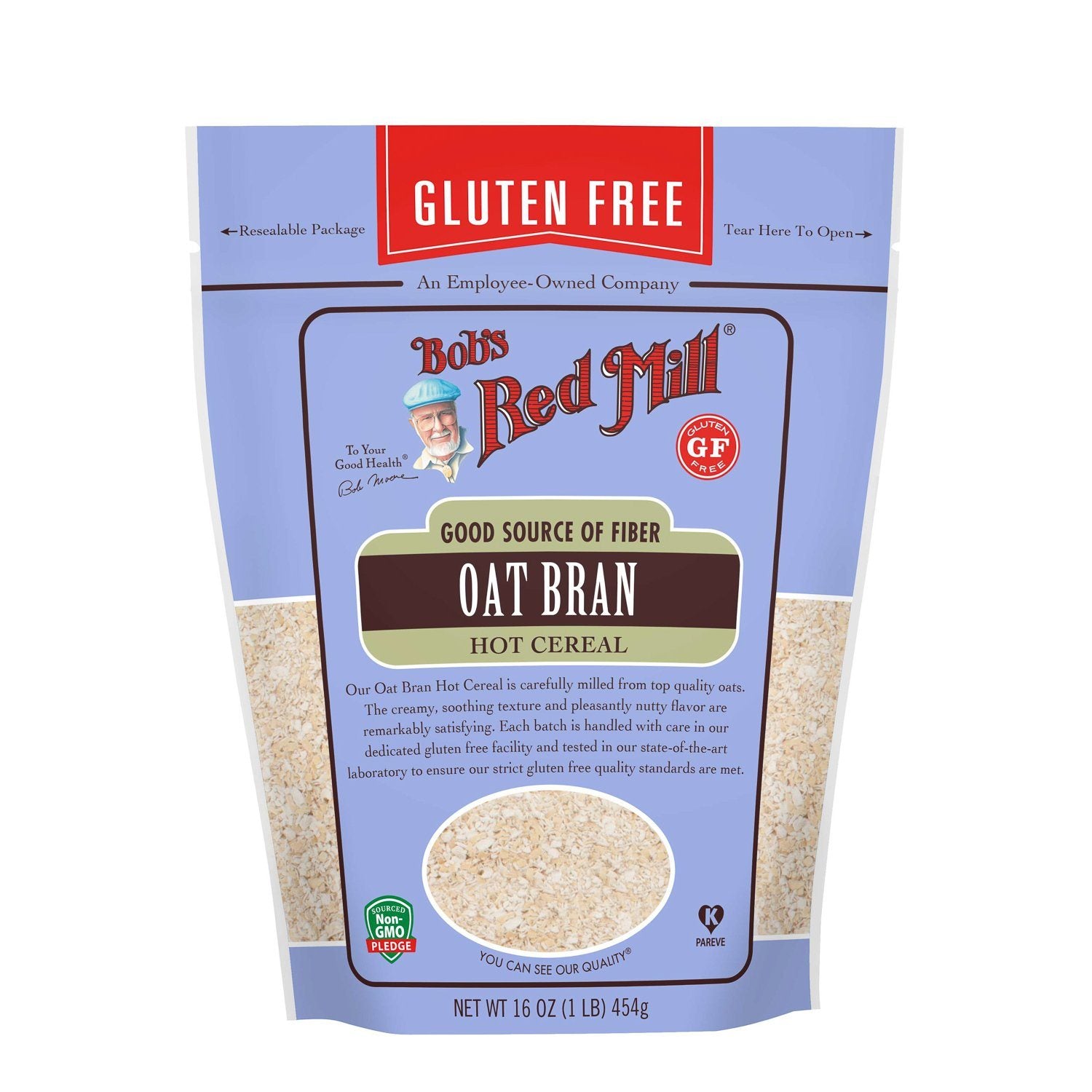 Bob's Red Mill Oat Bran Cereal Bob's Red Mill Gluten Free 16 Ounce 