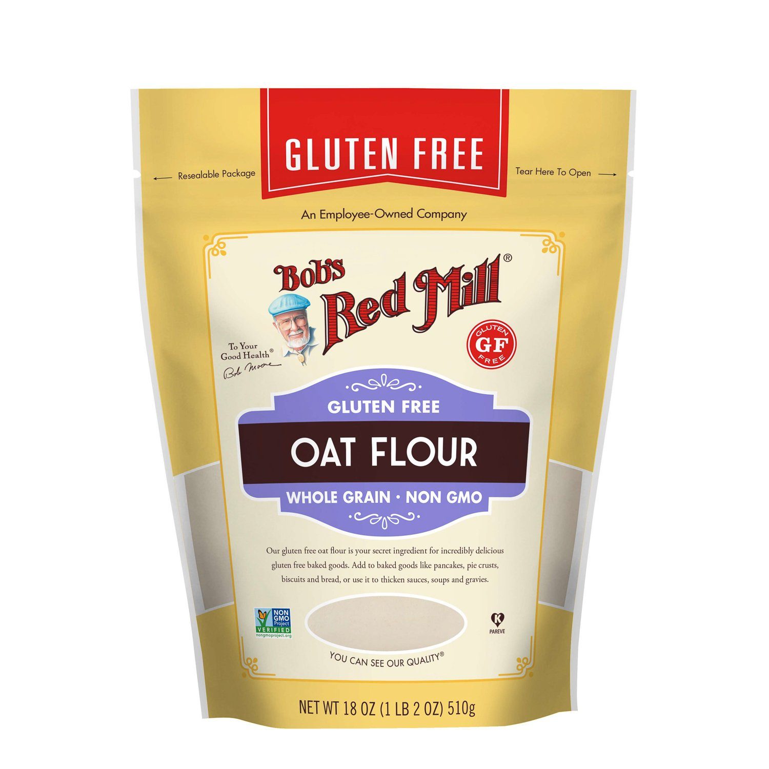 Bob'S Red Mill Oat Flour Bob'S Red Mill Gluten Free 18 Ounce 