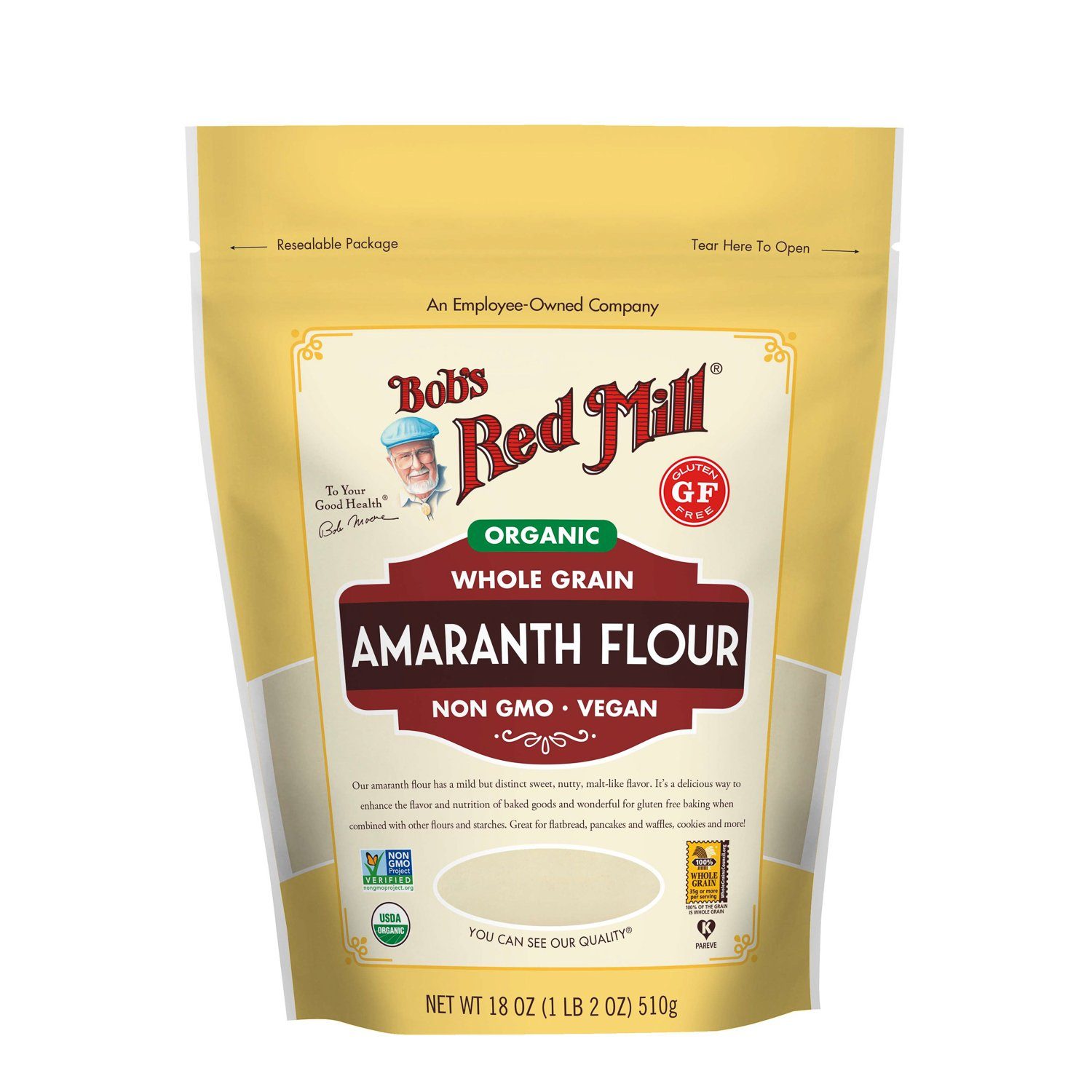 Bob's Red Mill Organic Amaranth Flour Bob's Red Mill Organic 18 Ounce 