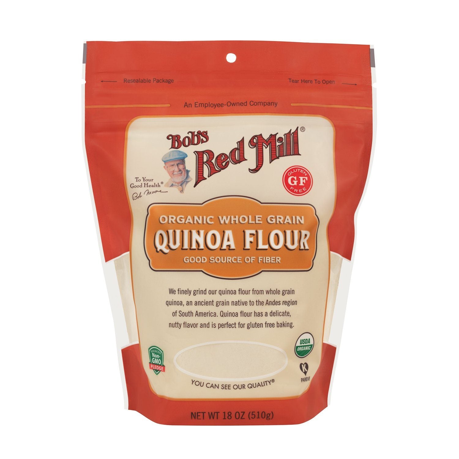 Bob's Red Mill Organic Quinoa Flour Bob's Red Mill Organic 18 Ounce 