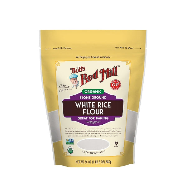 Bob's Red Mill Rice Flour White Bob's Red Mill Organic 24 Ounce 