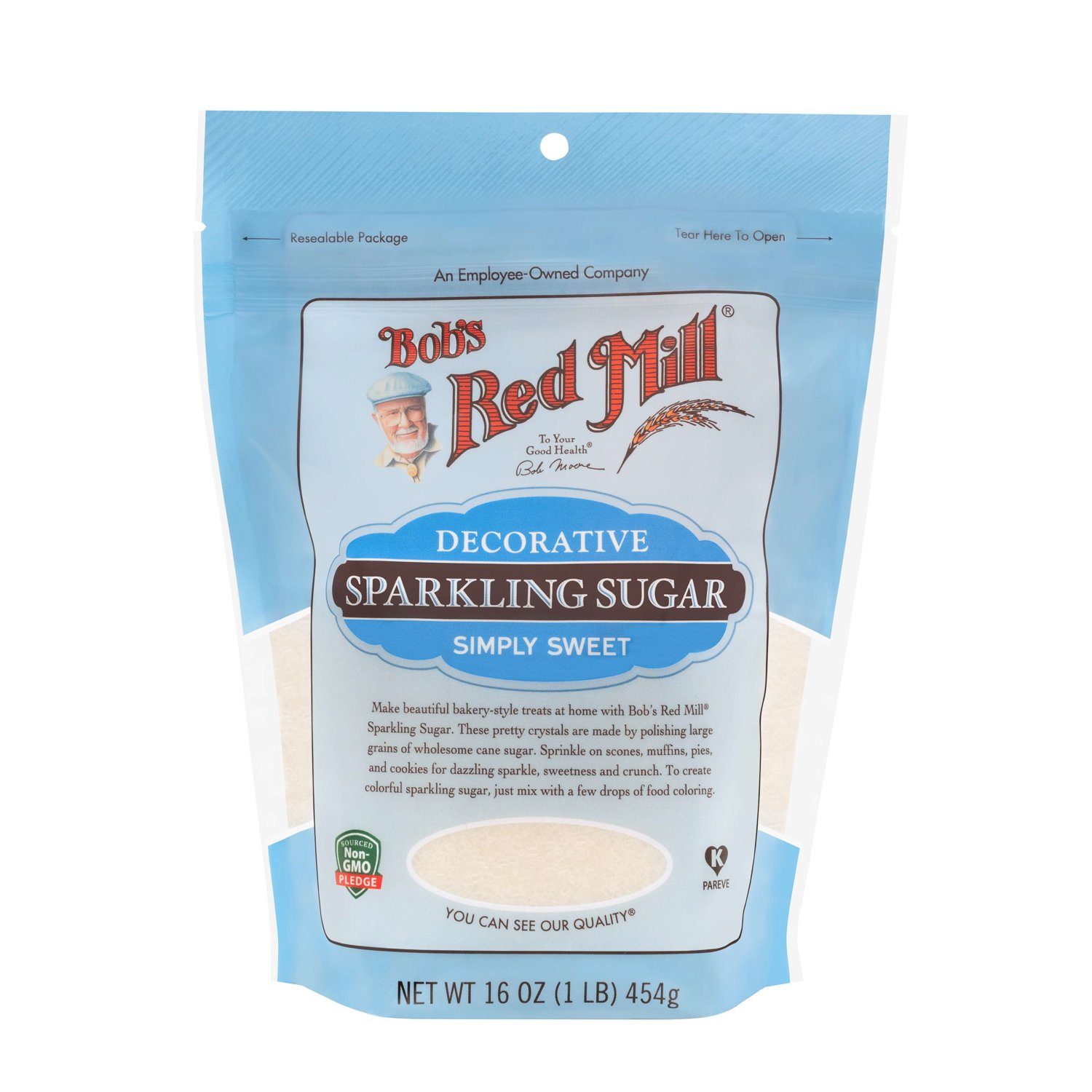 Bob's Red Mill Sparkling Sugar Bob's Red Mill 16 Ounce 