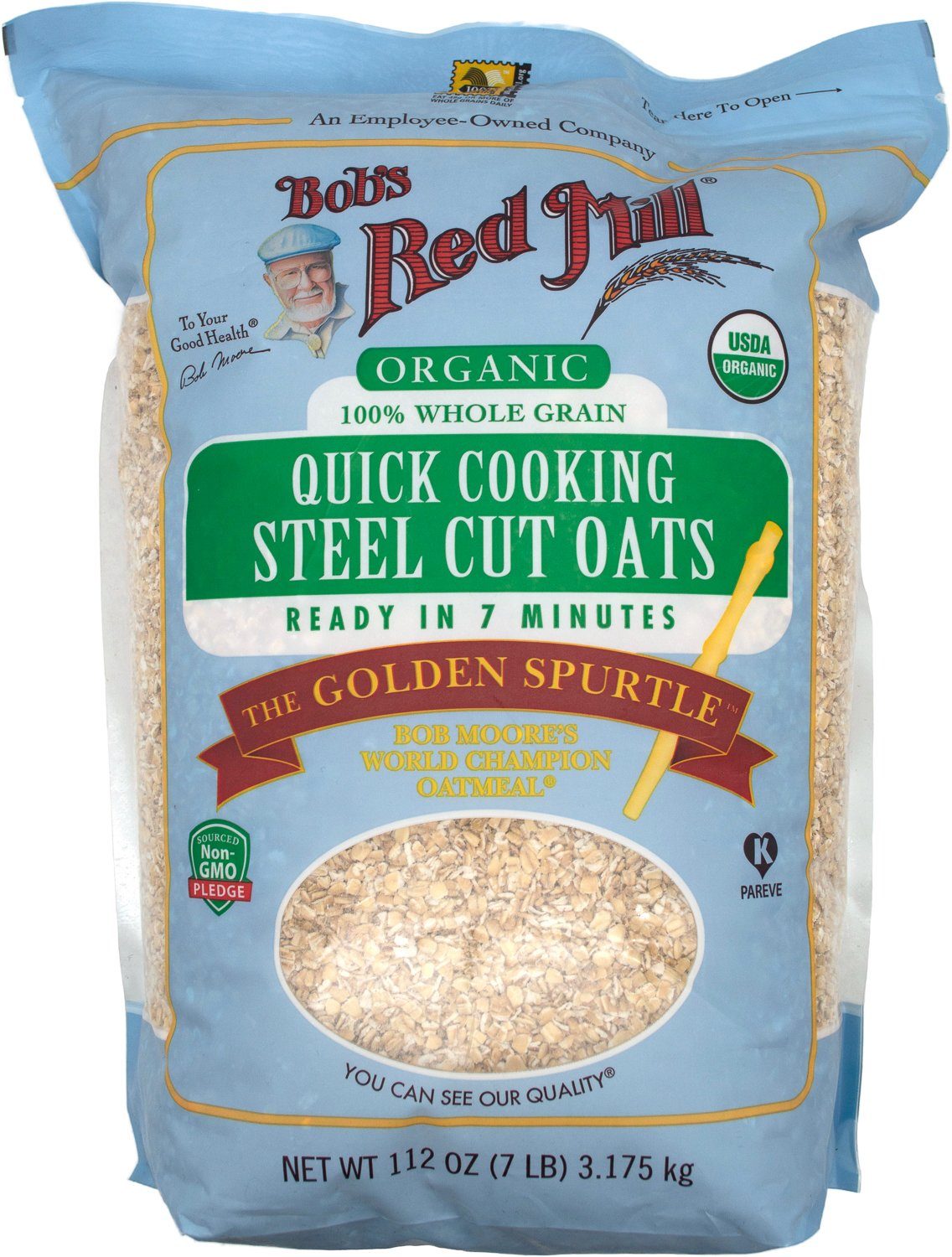 Bob's Red Mill Steel Cut Oats Bob's Red Mill Organic Quick Cooking 112 Ounce 