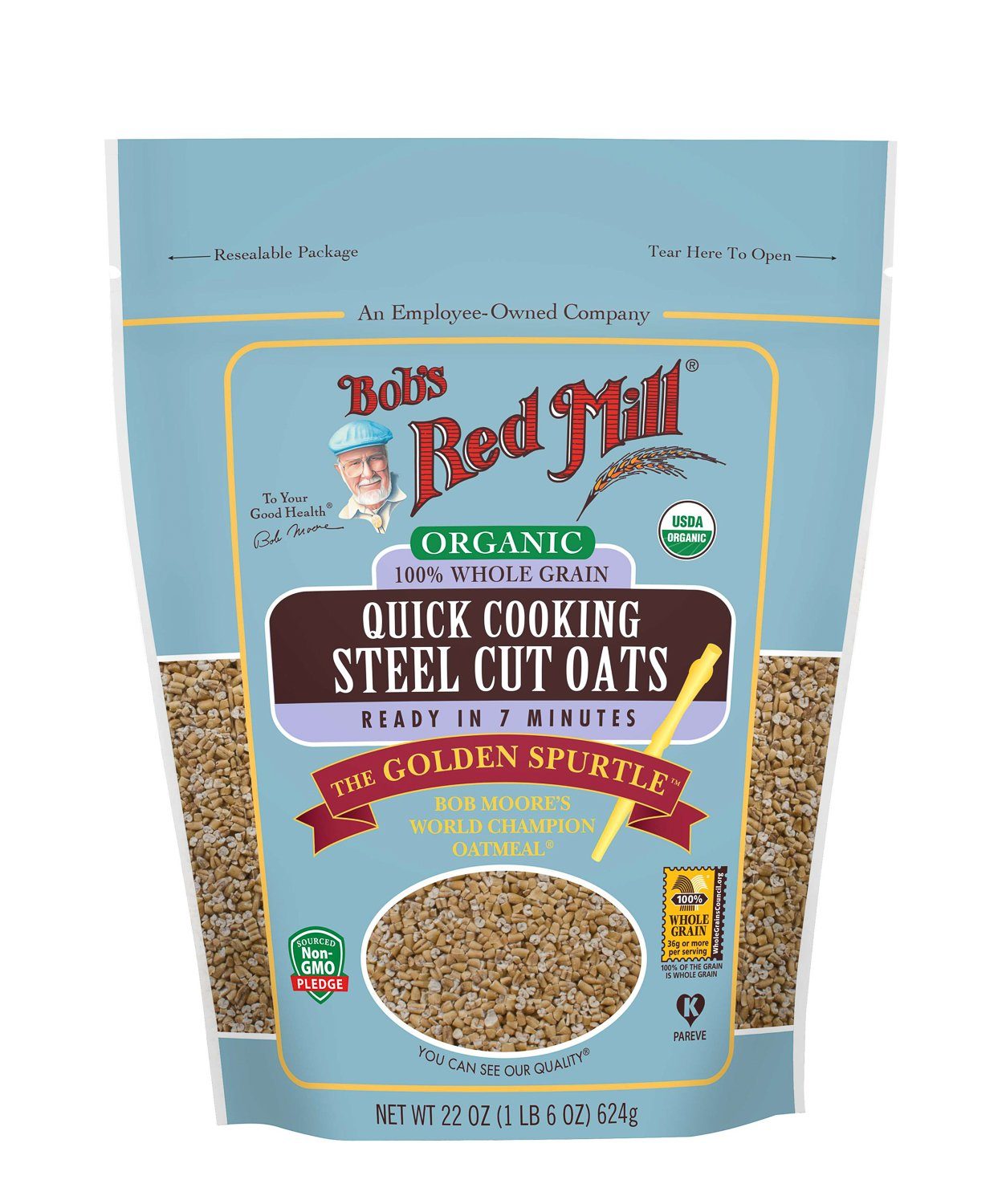 Bob's Red Mill Steel Cut Oats Bob's Red Mill Organic Quick Cooking 22 Ounce 