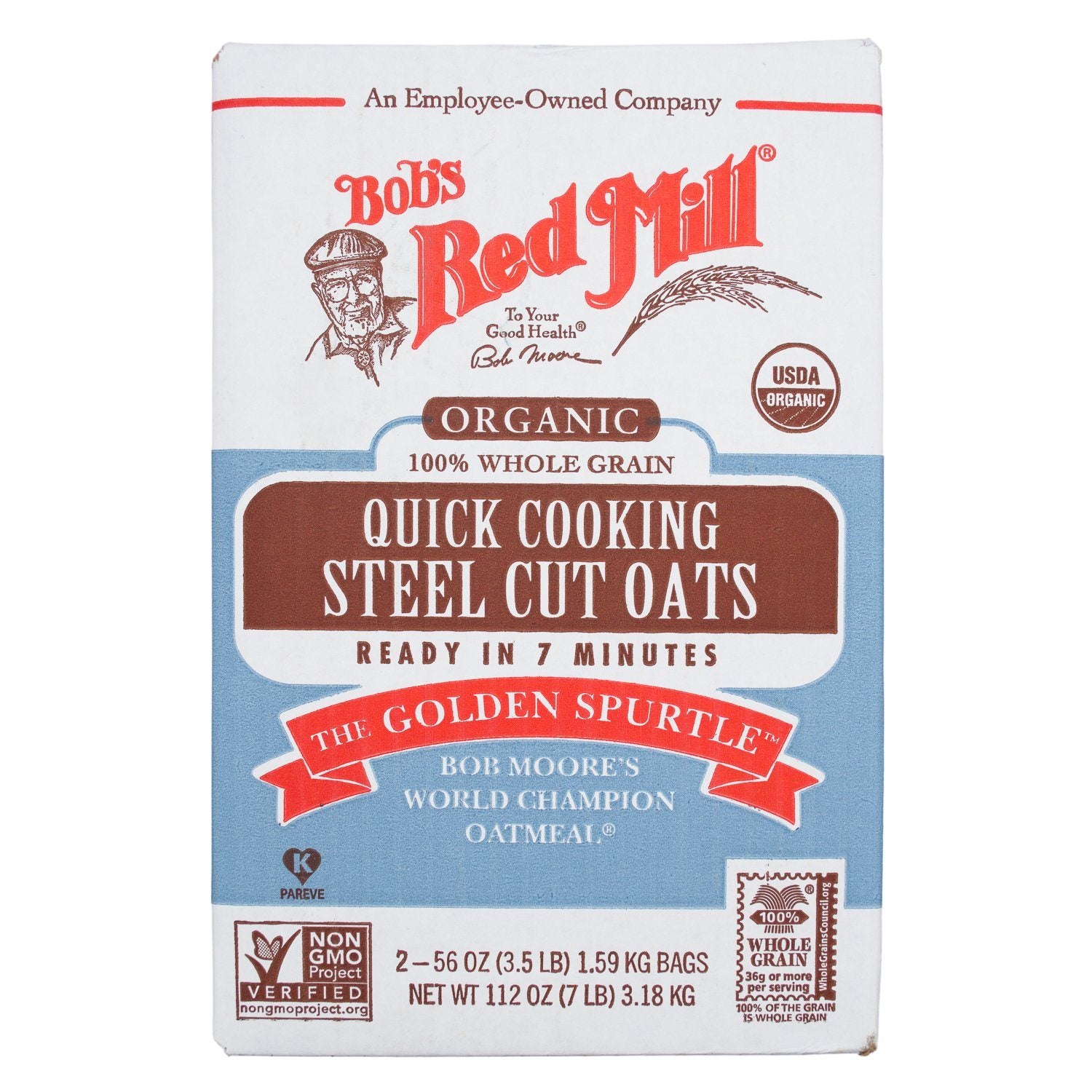 Bob's Red Mill Steel Cut Oats Bob's Red Mill Organic Quick Cooking 56 Oz-2 Count 
