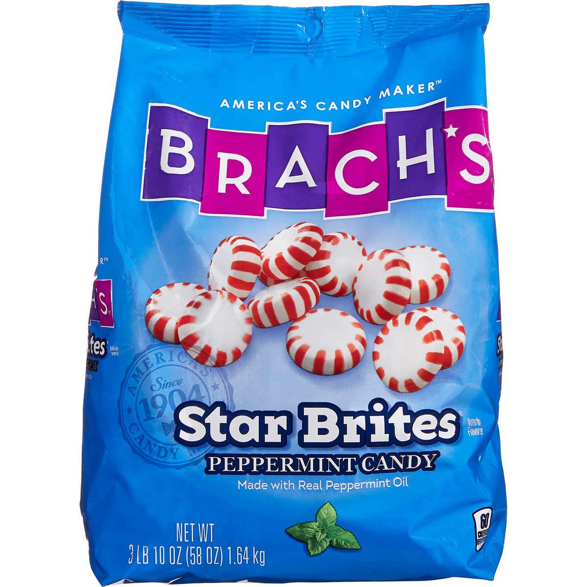 Brach's Star Brites Candy Brach's Peppermint 58 Ounce 