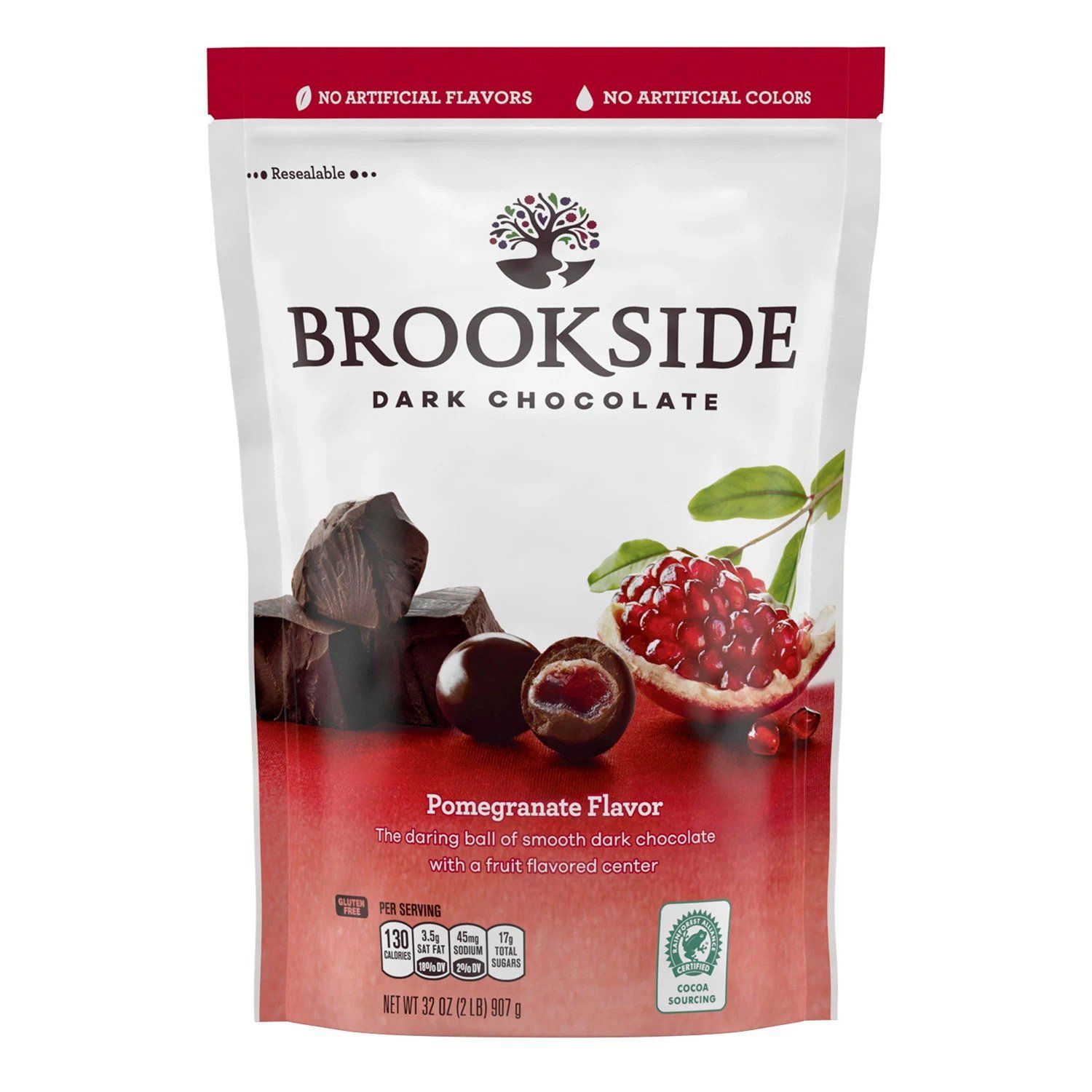 Brookside Dark Chocolate Meltable Brookside Pomegranate 32 Ounce 