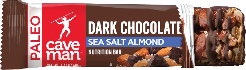 Caveman Foods Paleo-Friendly Nutrition Bar Caveman Foods Dark Chocolate Sea Salt Almond 1.41 Ounce 