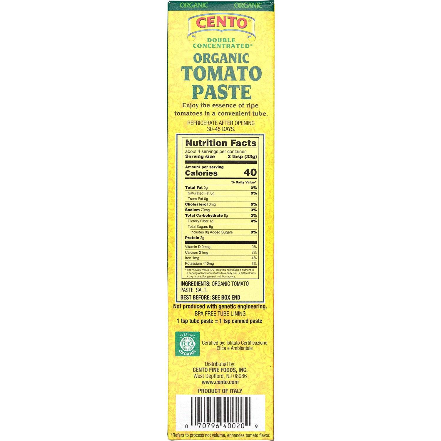 Cento Double Concentrated Tomato Paste in a Tube Cento 
