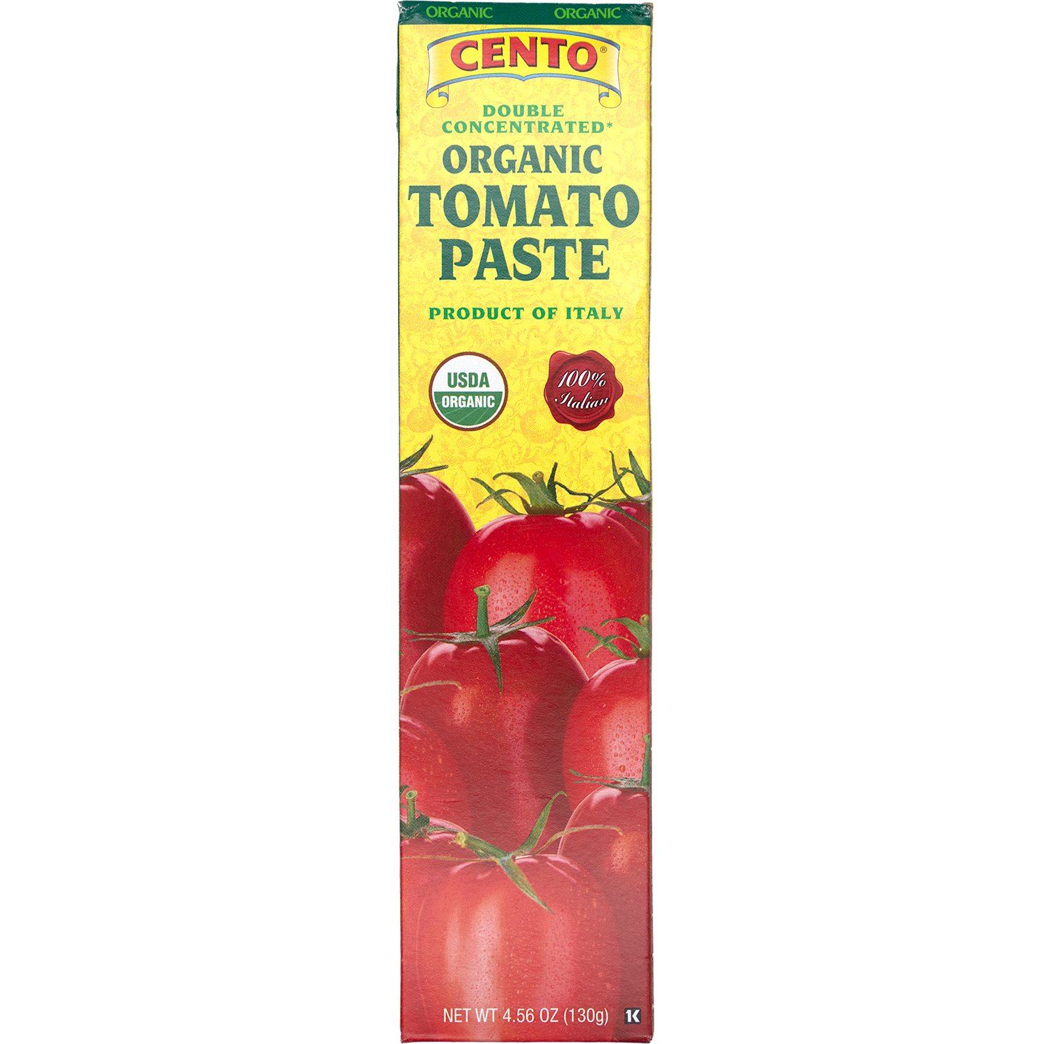 Cento Double Concentrated Tomato Paste in a Tube Cento Organic 4.56 Ounce 