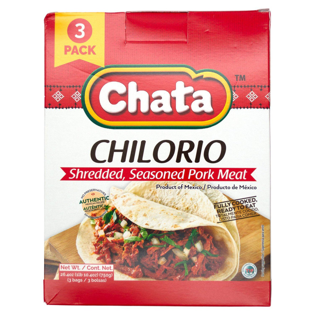 Chimichangas con Chilorio - Chata México