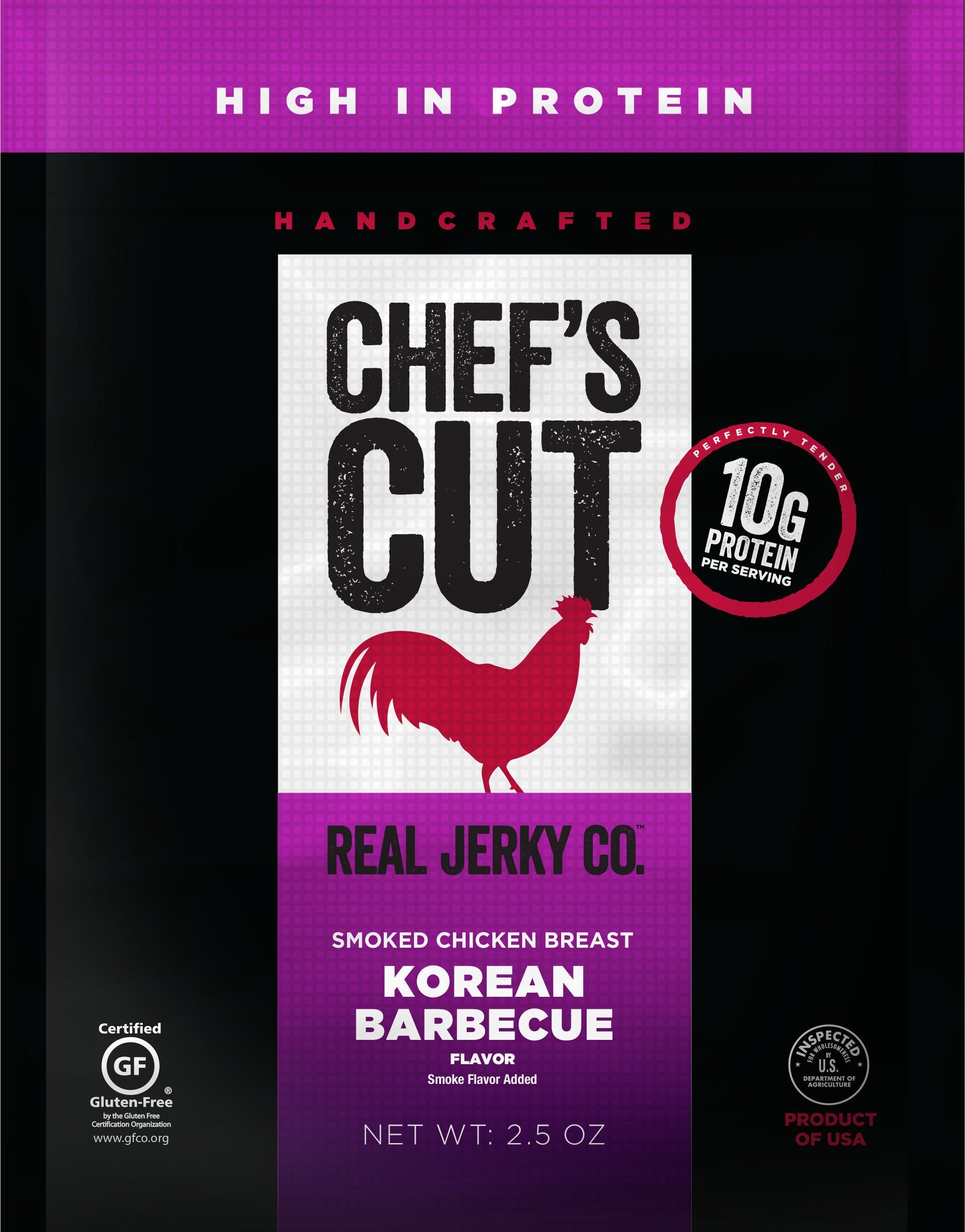 Chef's Cut Handcrafted Jerky Chef's Cut Chicken Jerky Korean BBQ 2.5 Ounce