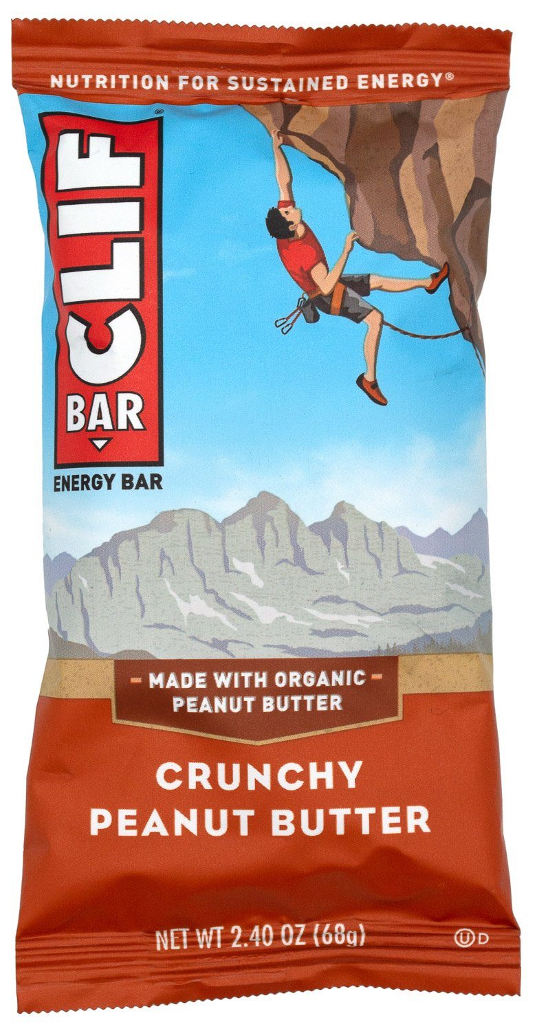 CLIF BAR, Energy Bars, 2.4 Ounce Clif Bar Peanut Butter 2.4 Ounce 